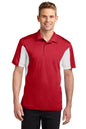 Sport-Tek ®  Side Blocked Micropique Sport-Wick ®  Polo. ST655 - True Red/ White