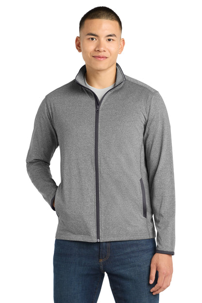 Sport-Tek ®  Sport-Wick ®  Stretch Contrast Full-Zip Jacket.  ST853